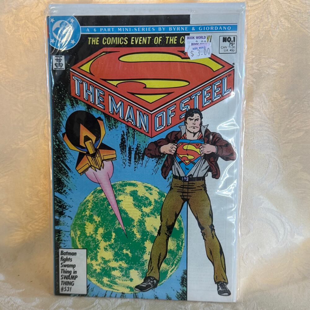 Man of Steel #1 1986 DC Comics John Byrne Superman Origin Key Issue